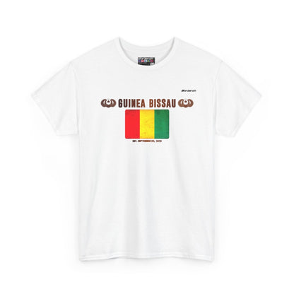 Guinea flag t-shirt in White — premium cotton, Nordenatt