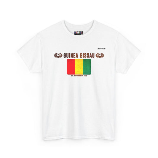 Guinea flag t-shirt in White — premium cotton, Nordenatt
