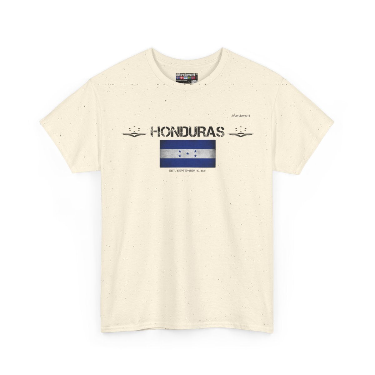 Honduras flag t-shirt in Natural — premium cotton, Nordenatt