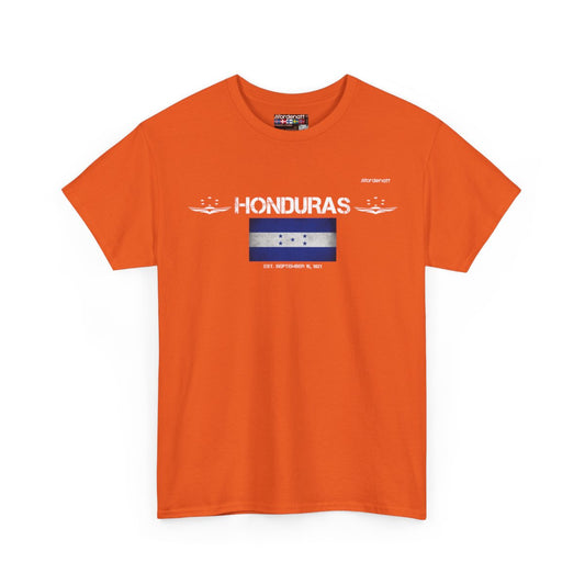 Honduras flag t-shirt in Orange — premium cotton, Nordenatt