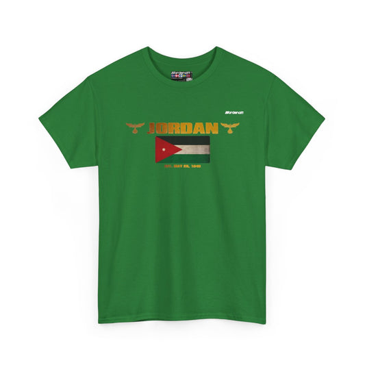 Jordan flag t-shirt in Turf Green — premium cotton, Nordenatt