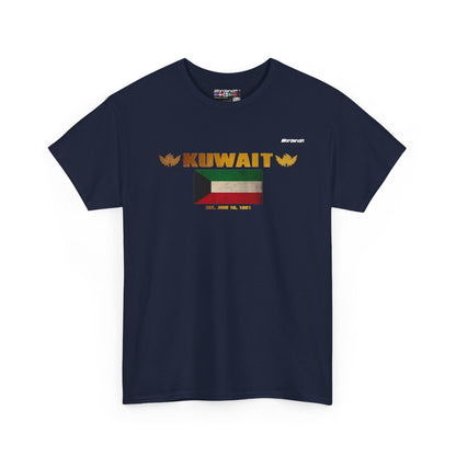 Kuwait flag t-shirt in Navy — premium cotton, Nordenatt