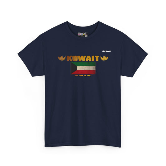 Kuwait flag t-shirt in Navy — premium cotton, Nordenatt