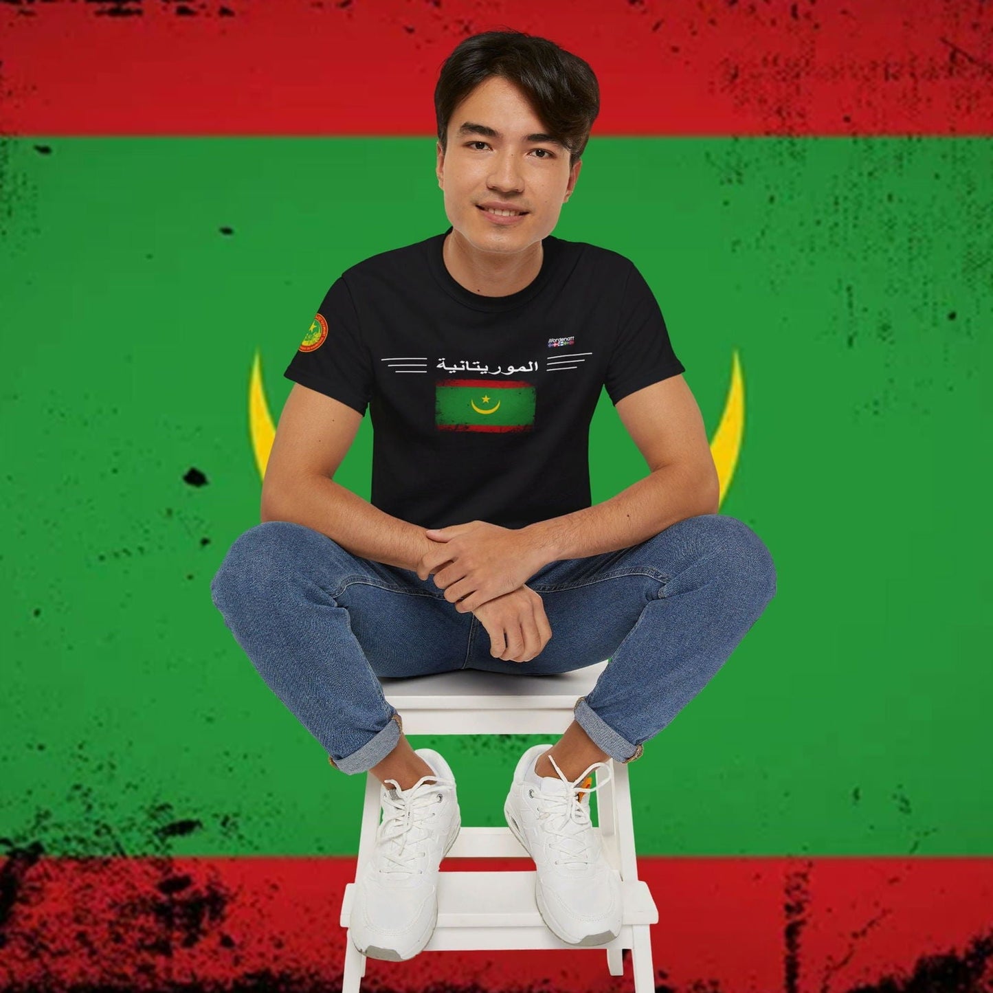 Mauritania Flag Soft Cotton Tee - Nordenatt TM