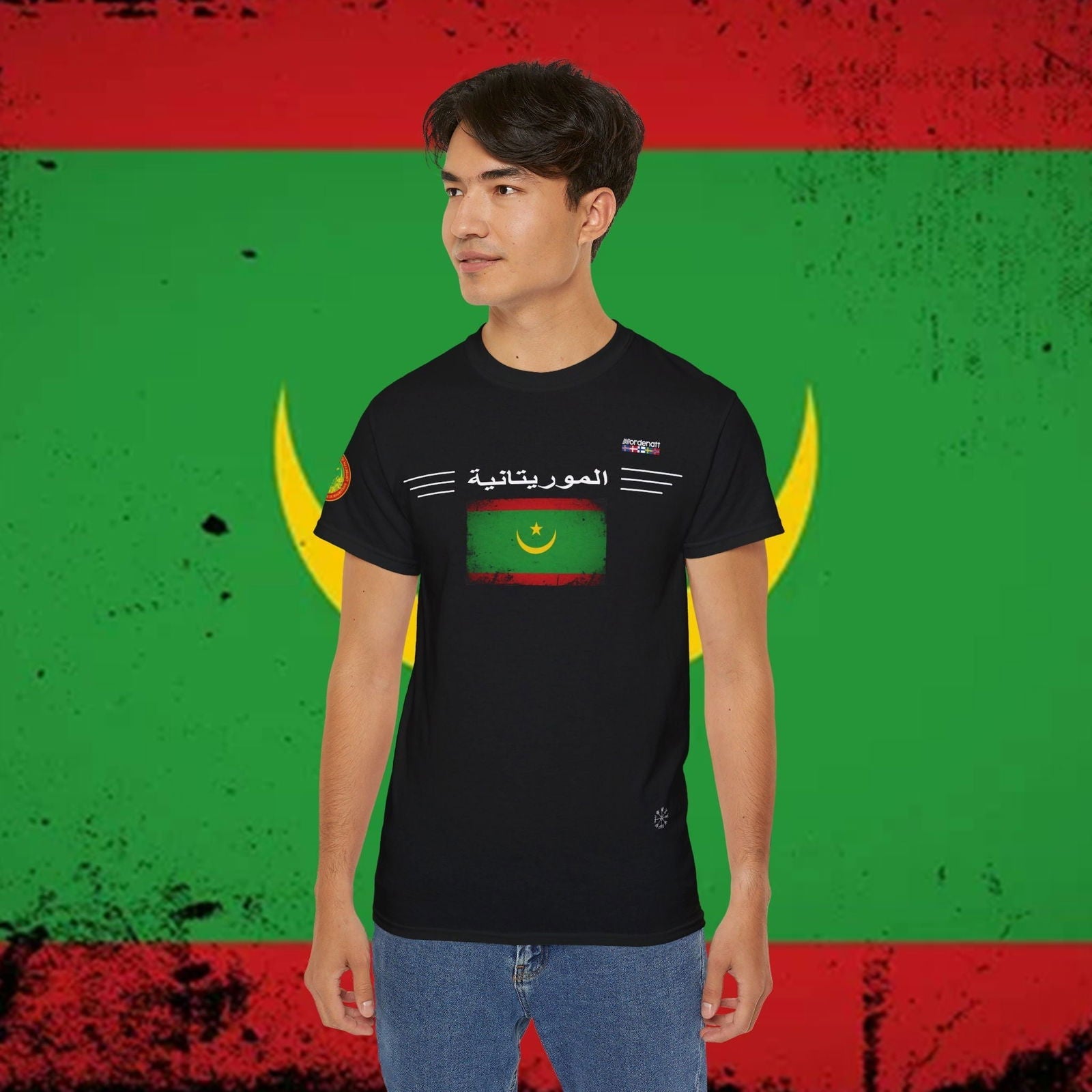 Mauritania Flag Soft Cotton Tee - Nordenatt TM