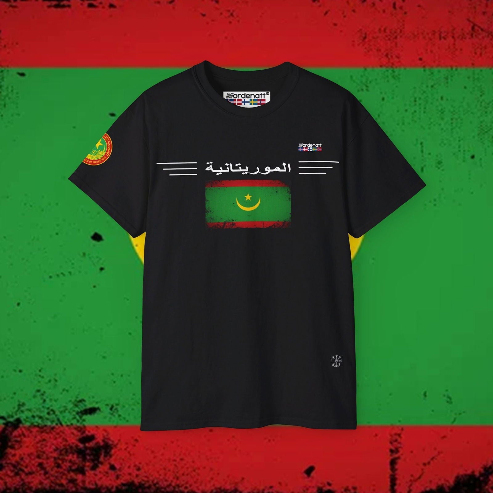 Mauritania Flag Soft Cotton Tee - Nordenatt TM