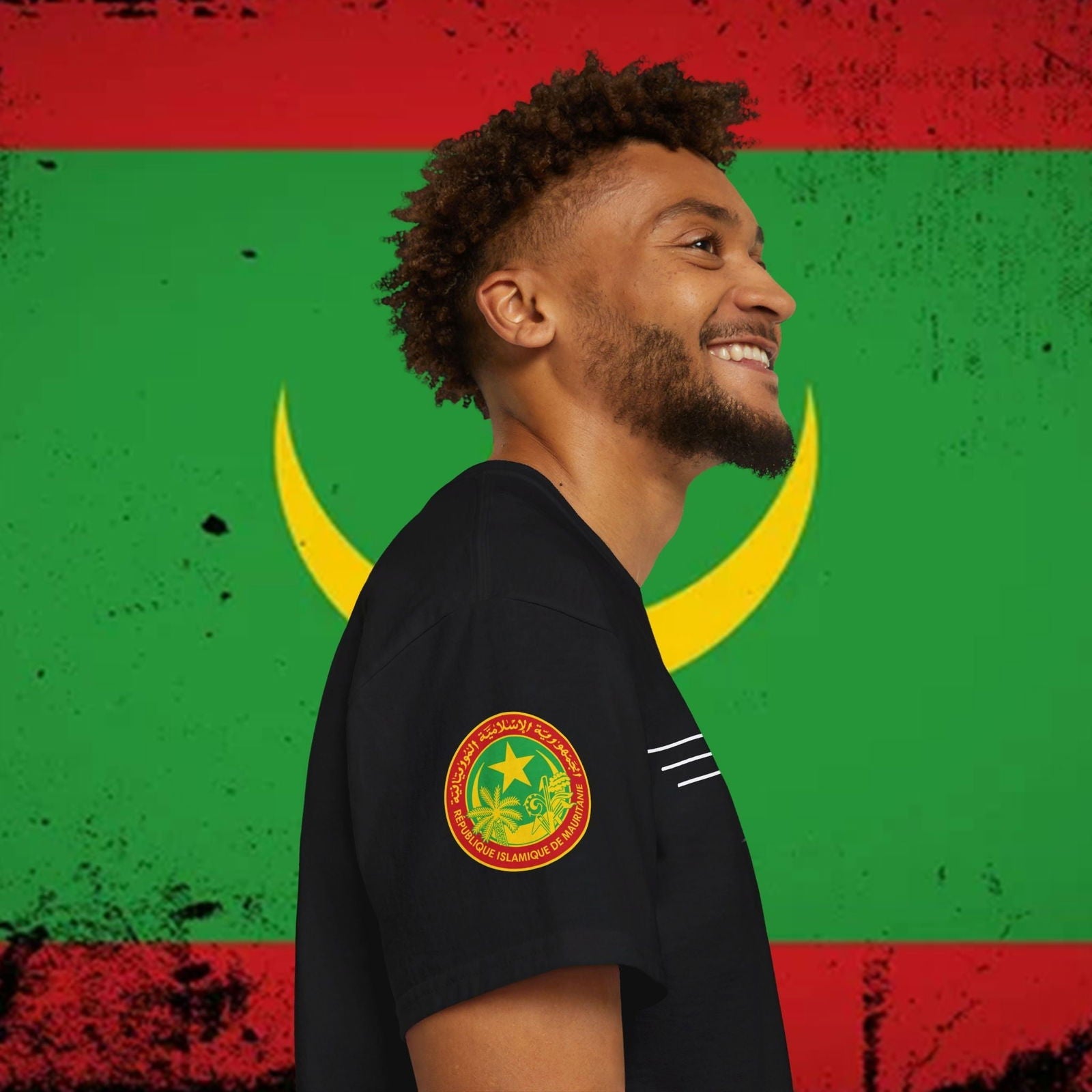 Mauritania Flag Soft Cotton Tee - Nordenatt TM