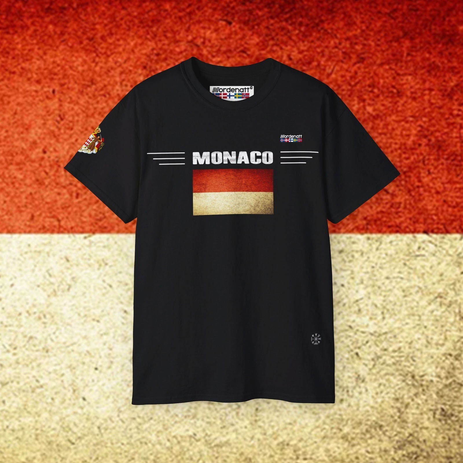 Femme Monaco, Club de Tennis T-Shirt avec Col en V Femme Monaco, Club de Tennis T-Shirt avec Col en V