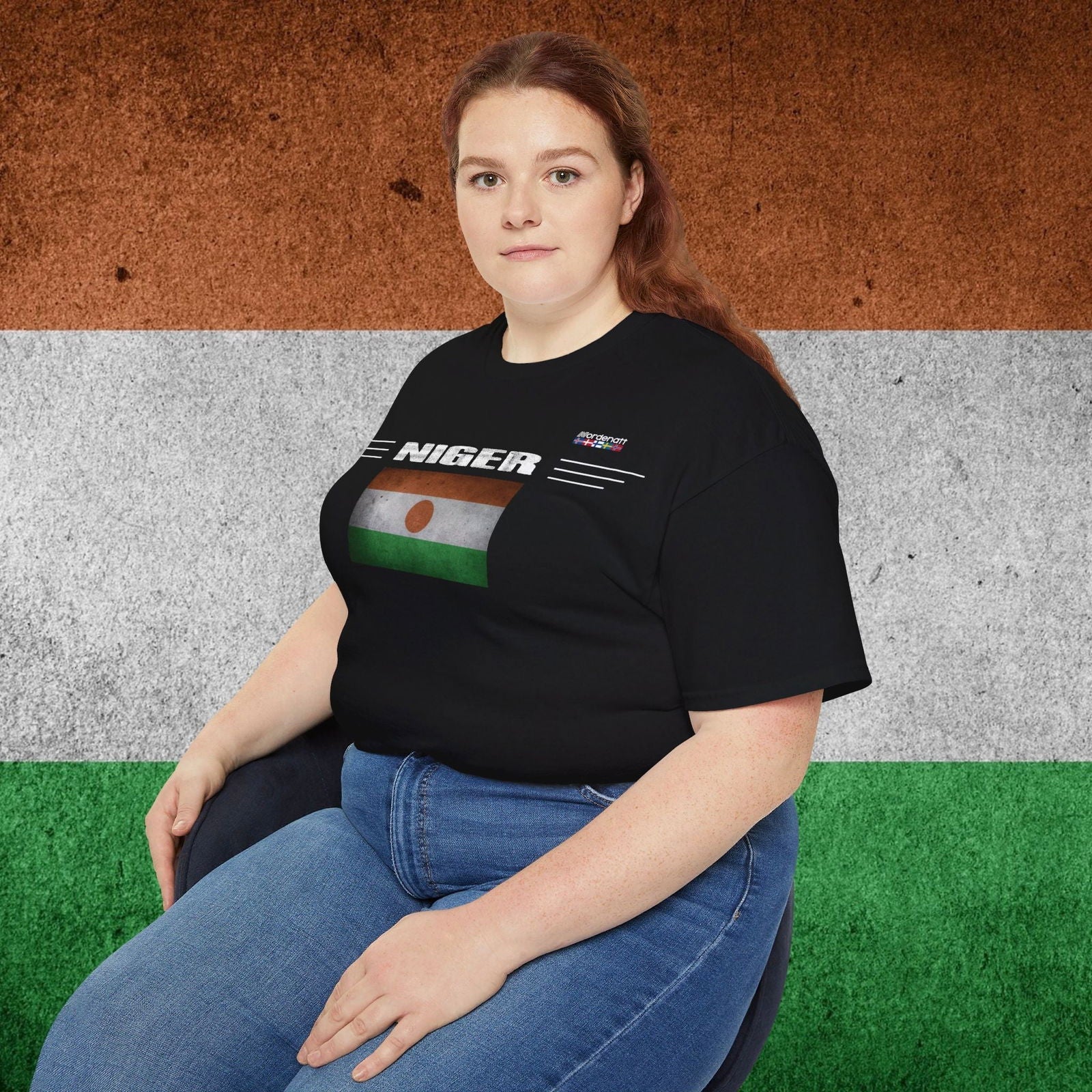 Niger Premium Flag Cotton Tee - Nordenatt TM