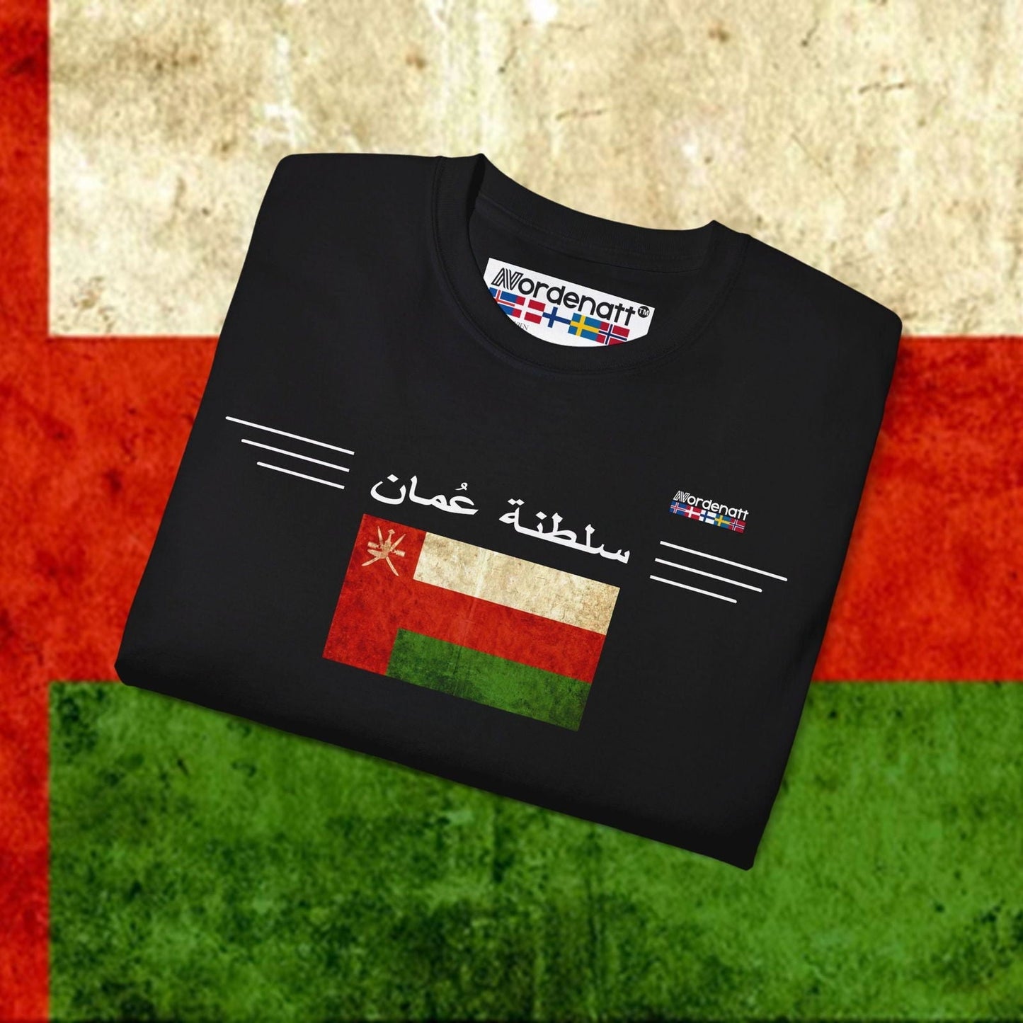 Oman Flag Premium Cotton T-Shirt - Nordenatt TM