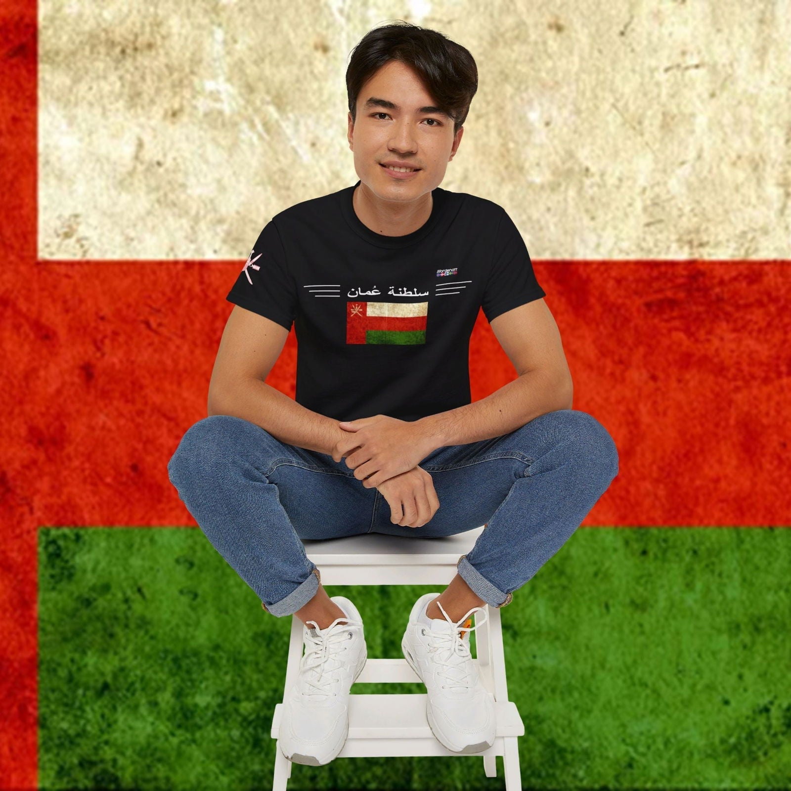 Oman Flag Premium Cotton T-Shirt - Nordenatt TM