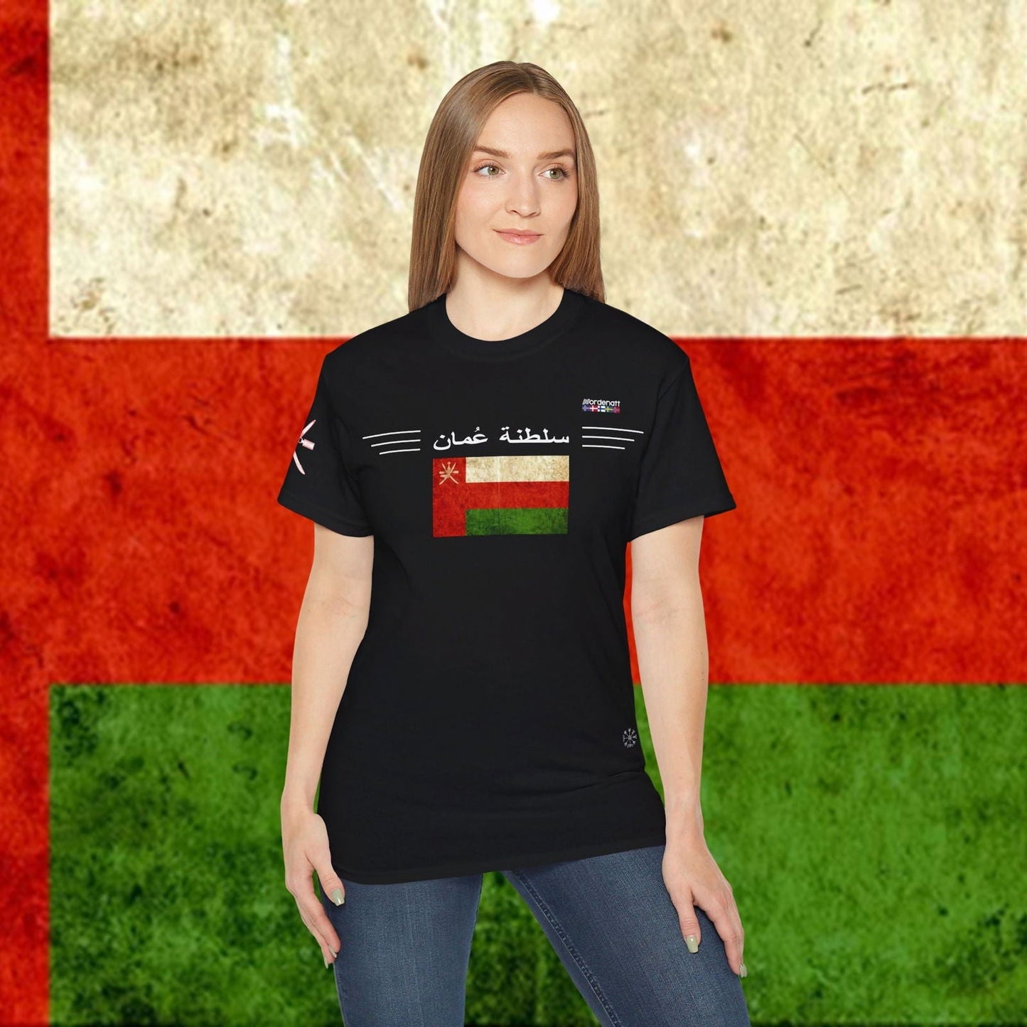 Oman Flag Premium Cotton T-Shirt - Nordenatt TM