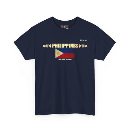 Philippines flag t-shirt in Navy — premium cotton, Nordenatt