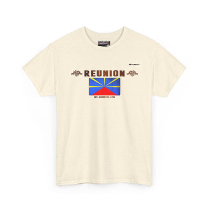Reunion flag t-shirt in Natural — premium cotton, Nordenatt