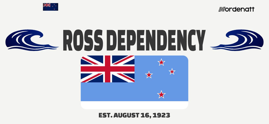 Ross Dependency design preview: flag, date and emblem inspiration printed on light t-shirts (Nordenatt)