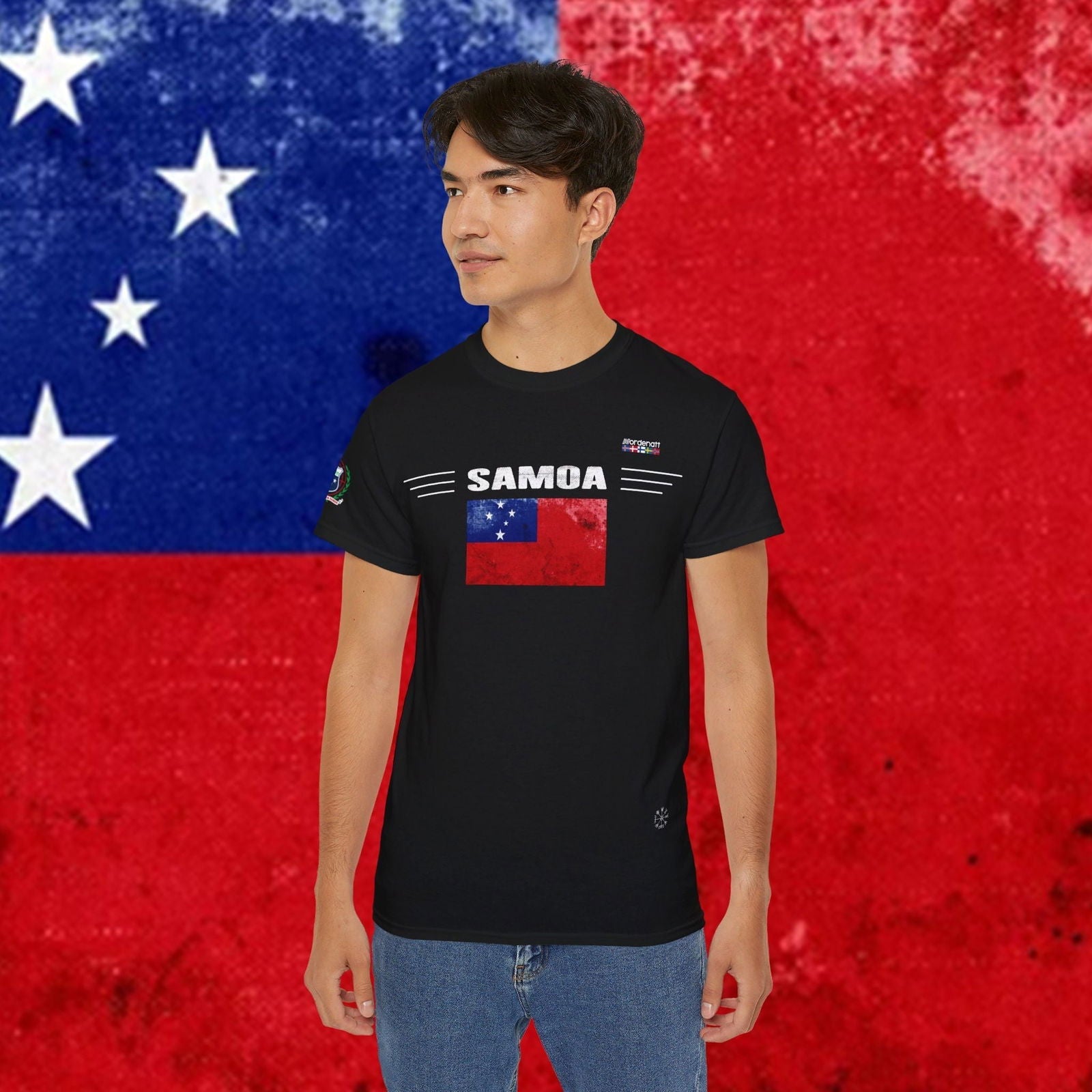 Samoa Premium Flag Cotton T-Shirt - Nordenatt TM