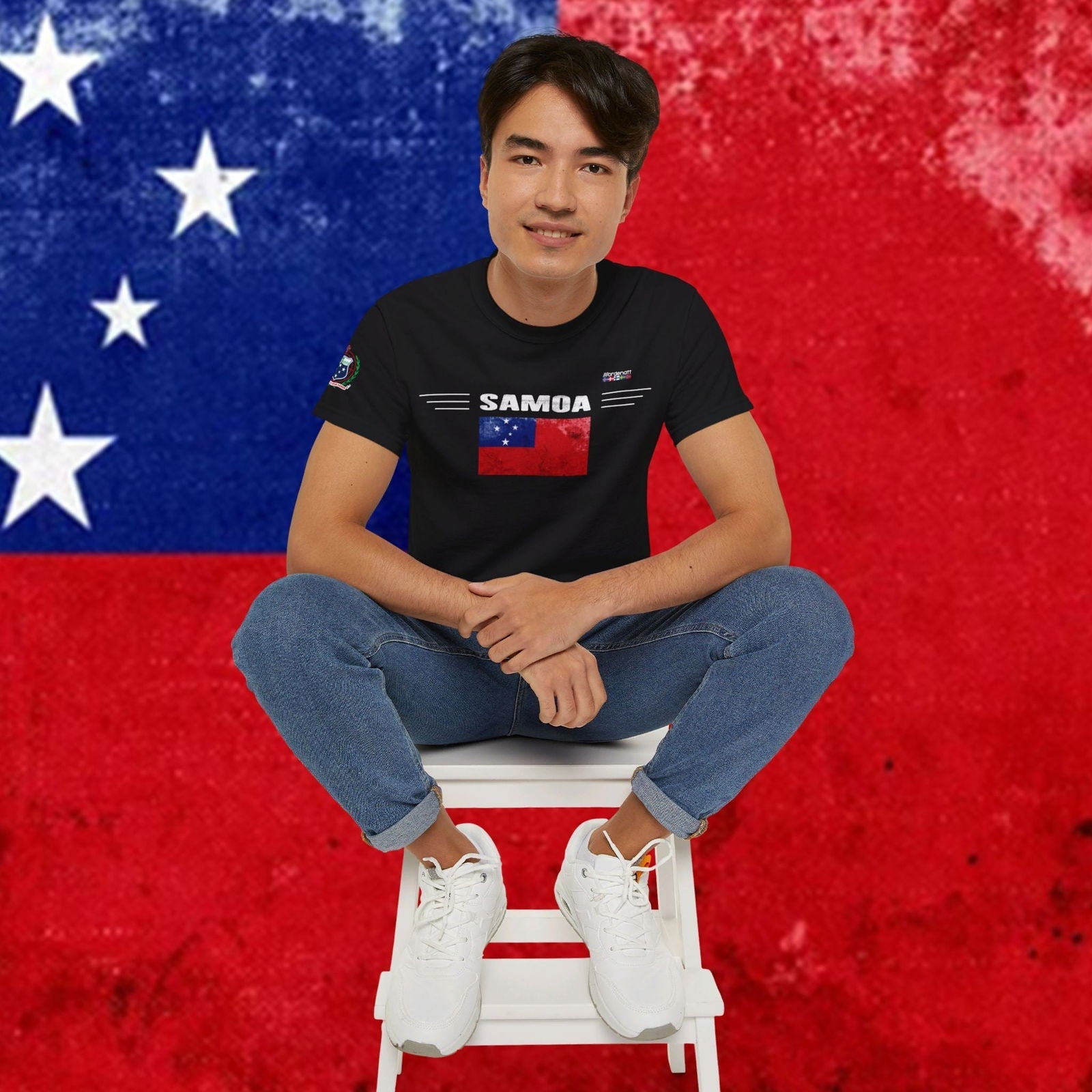 Samoa Premium Flag Cotton T-Shirt - Nordenatt TM