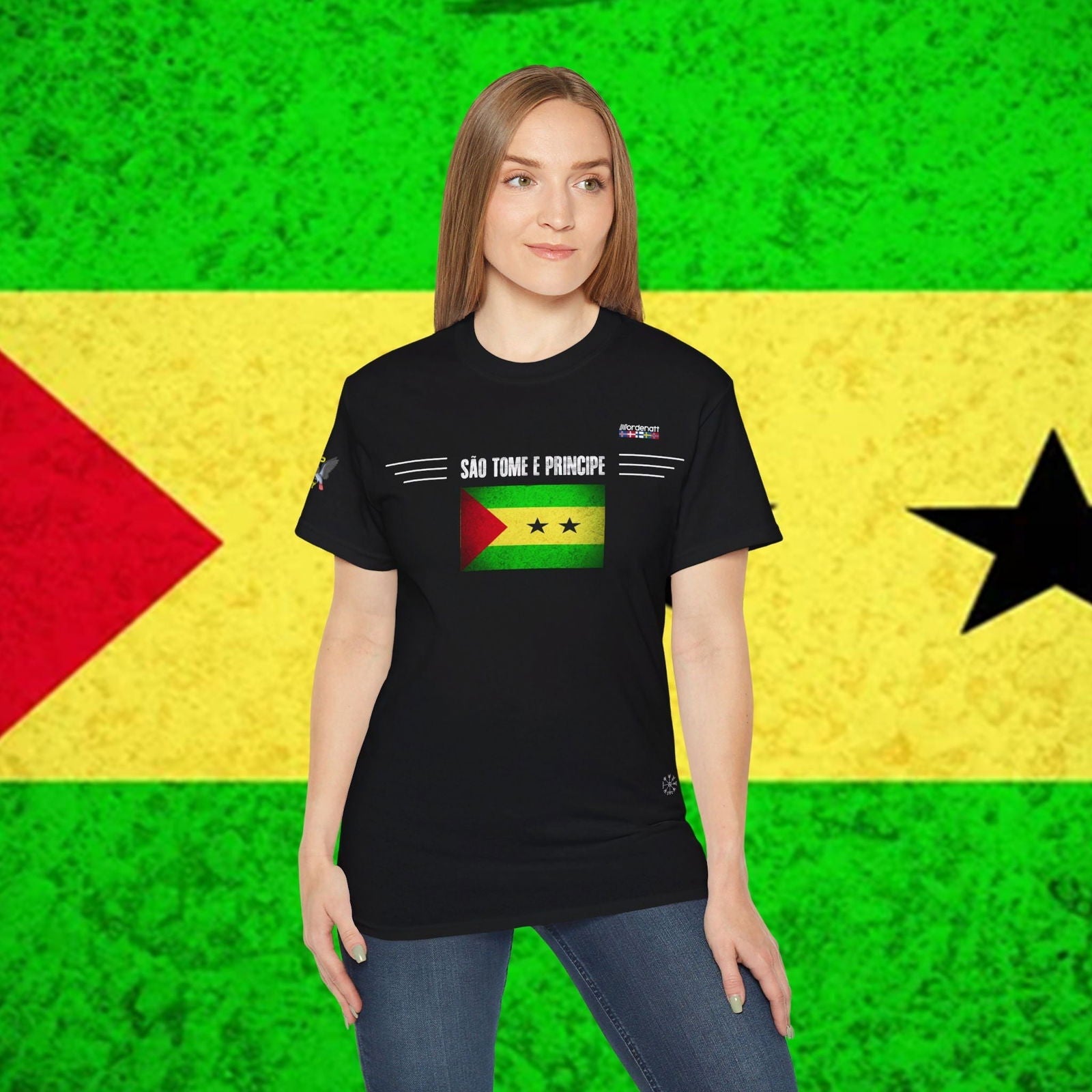 Sao Tome and Principe Flag Heritage Tee - Nordenatt TM