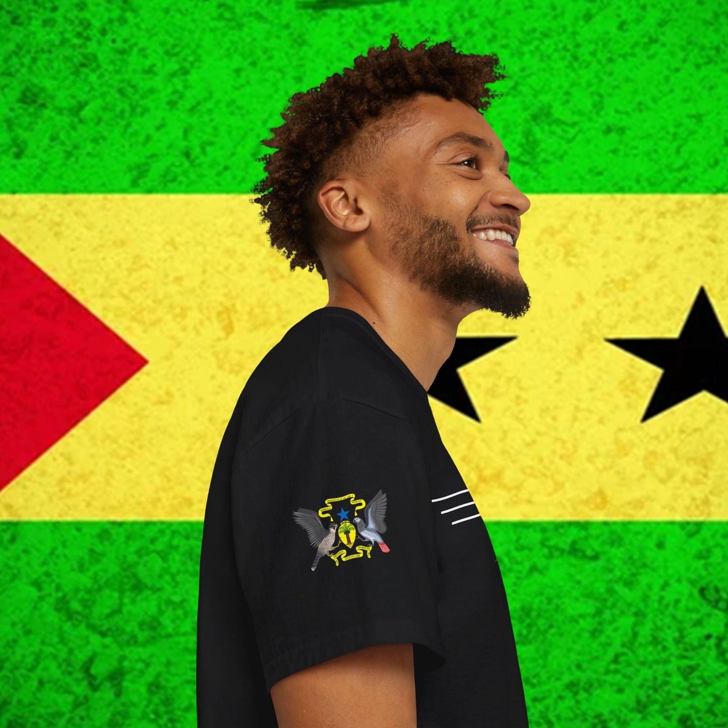 Sao Tome and Principe Flag Heritage Tee - Nordenatt TM