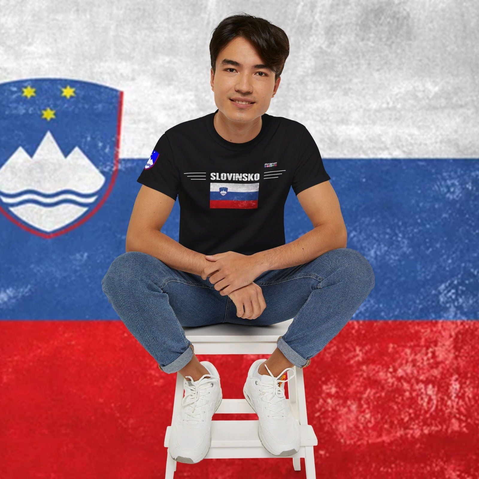Slovenia Premium Flag Cotton T-Shirt - Nordenatt TM