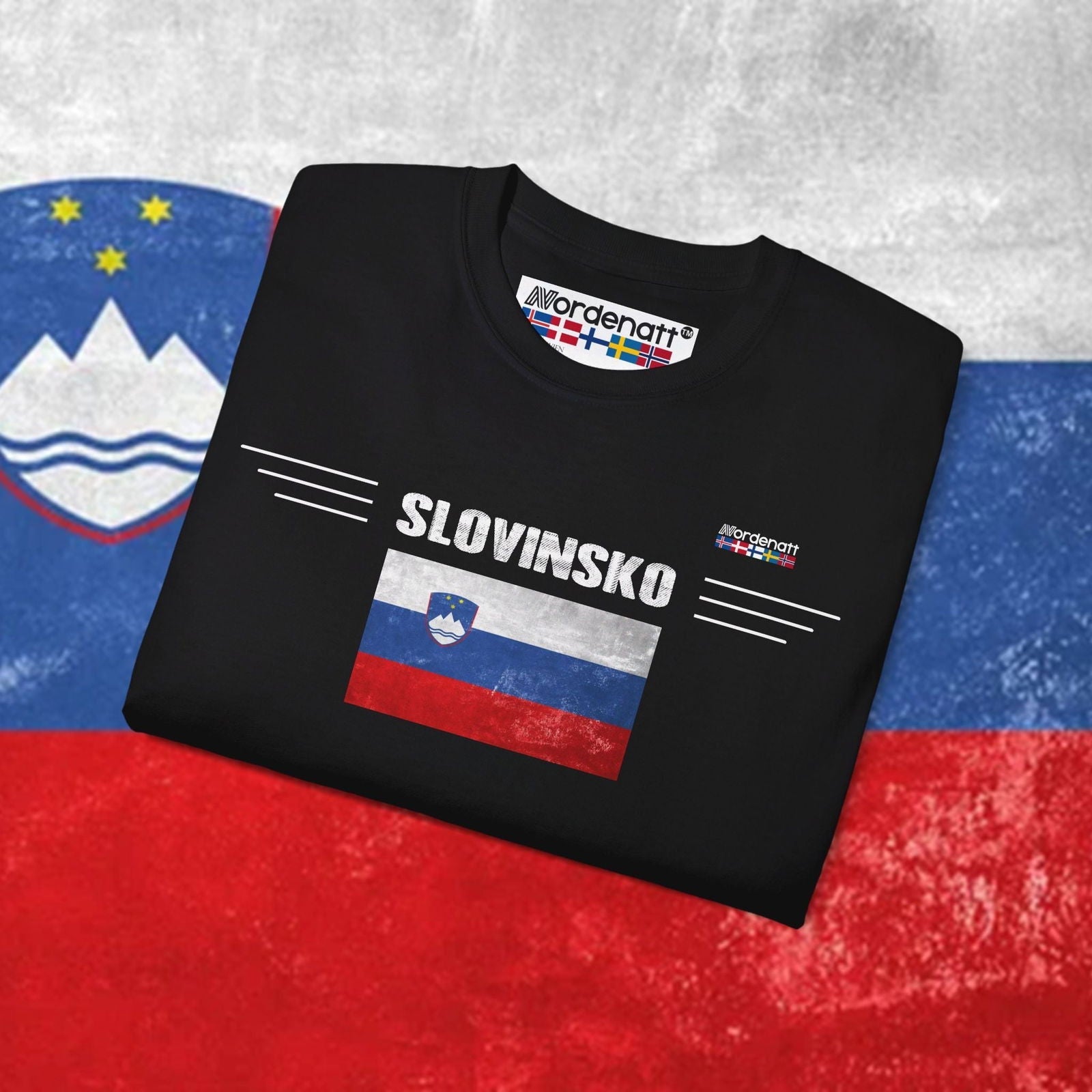 Slovenia Premium Flag Cotton T-Shirt - Nordenatt TM