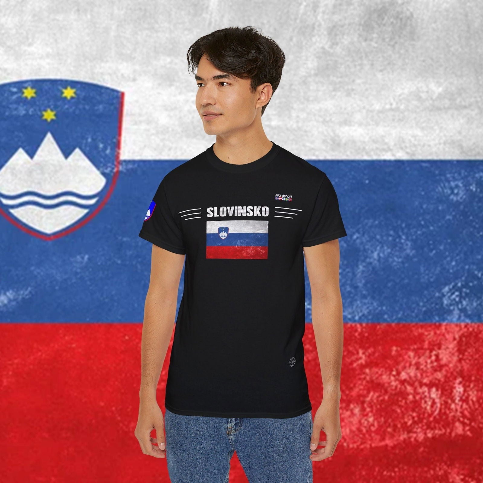 Slovenia Premium Flag Cotton T-Shirt - Nordenatt TM