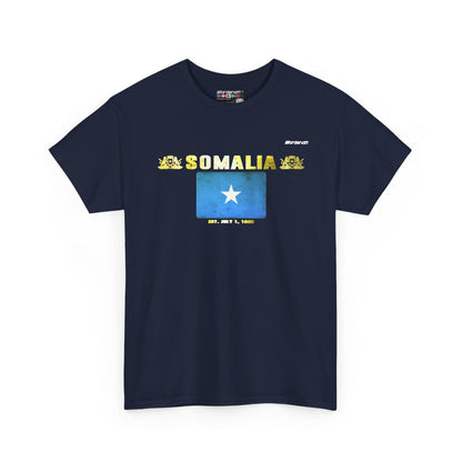 Somalia flag t-shirt in Navy — premium cotton, Nordenatt