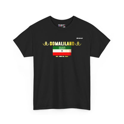 Somaliland flag t-shirt in Black — premium cotton, Nordenatt