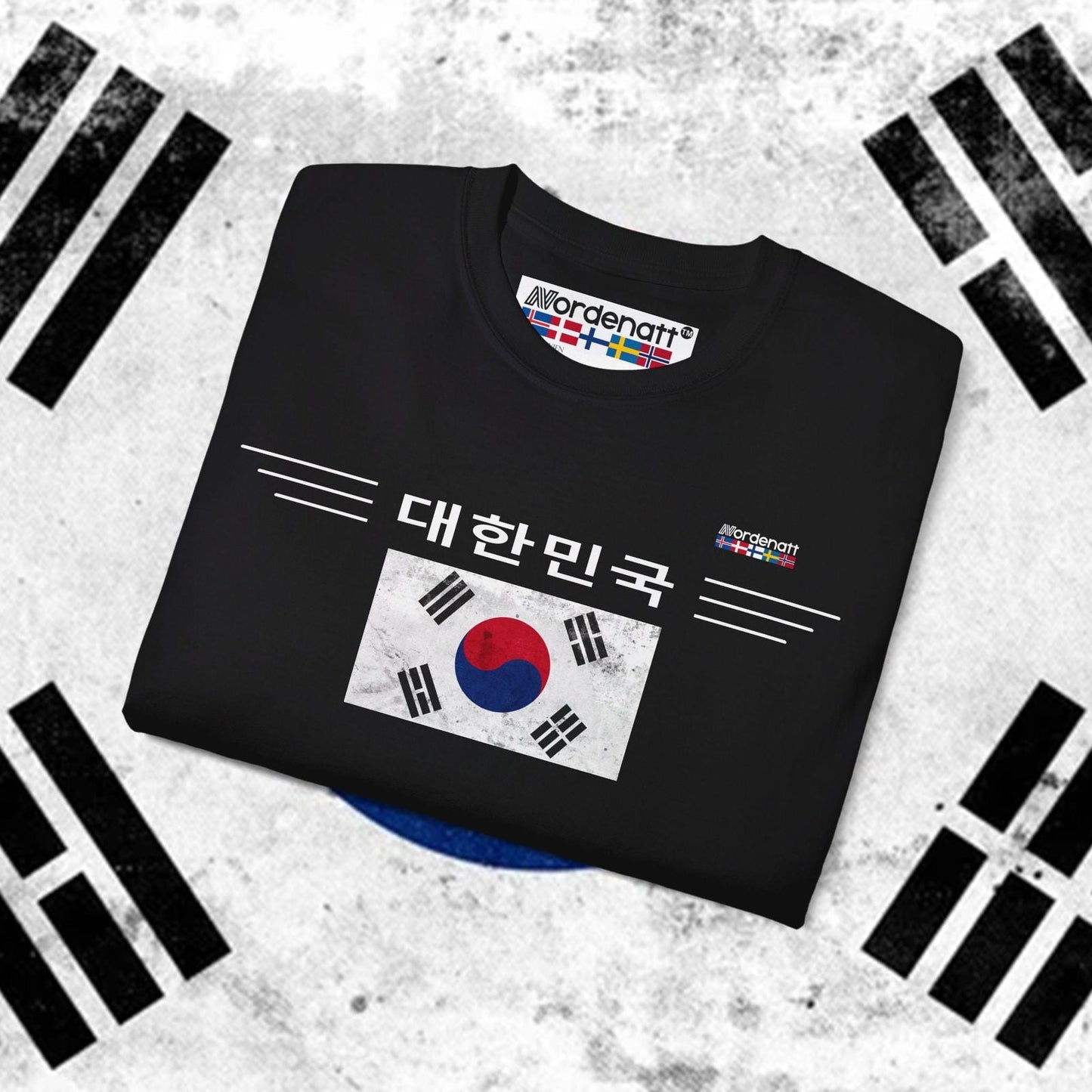 South Korea Flag Heritage Cotton T-Shirt - Nordenatt TM