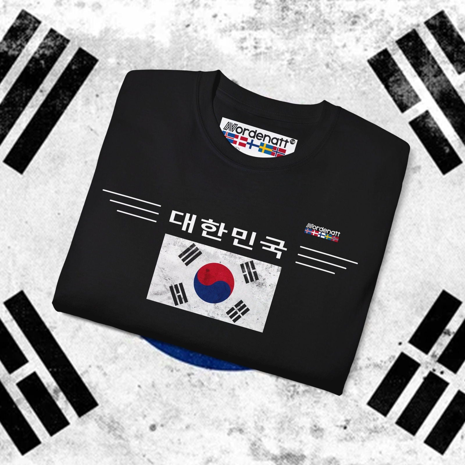 South Korea Flag Heritage Cotton T-Shirt - Nordenatt TM