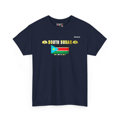 South Sudan flag t-shirt in Navy — premium cotton, Nordenatt