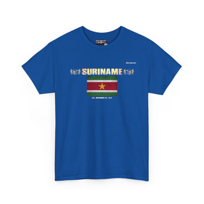 Suriname flag t-shirt in Royal — premium cotton, Nordenatt