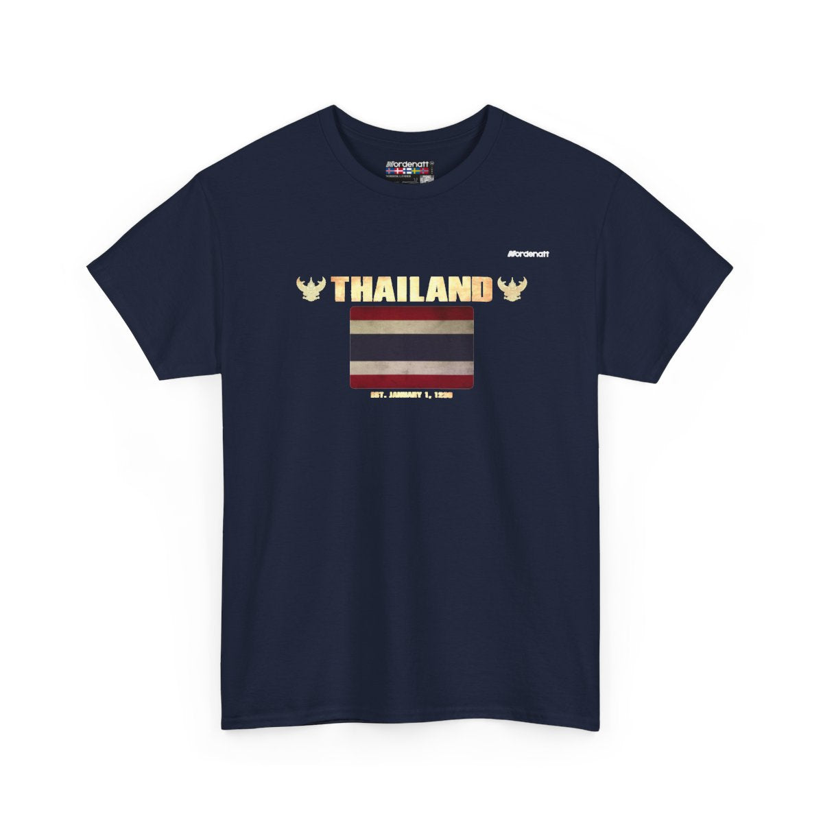 Thailand flag t-shirt in Navy — premium cotton, Nordenatt