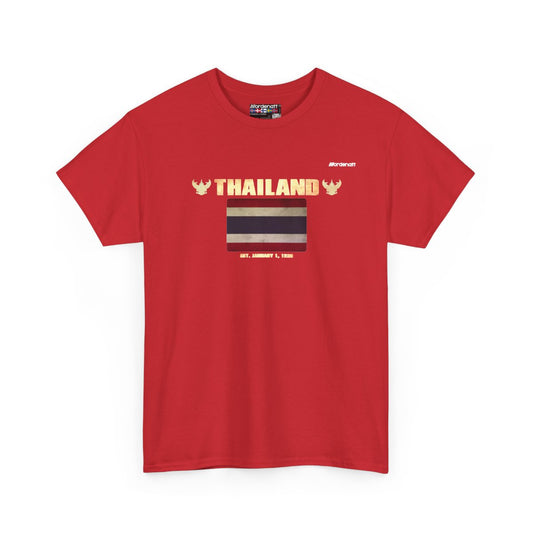 Thailand flag t-shirt in Red — premium cotton, Nordenatt