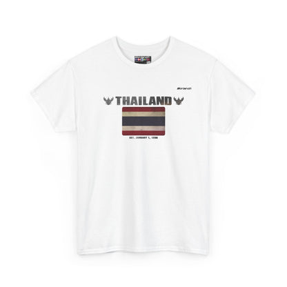 Thailand flag t-shirt in White — premium cotton, Nordenatt