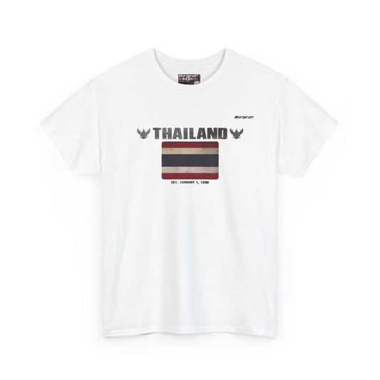 Thailand flag t-shirt in White — premium cotton, Nordenatt