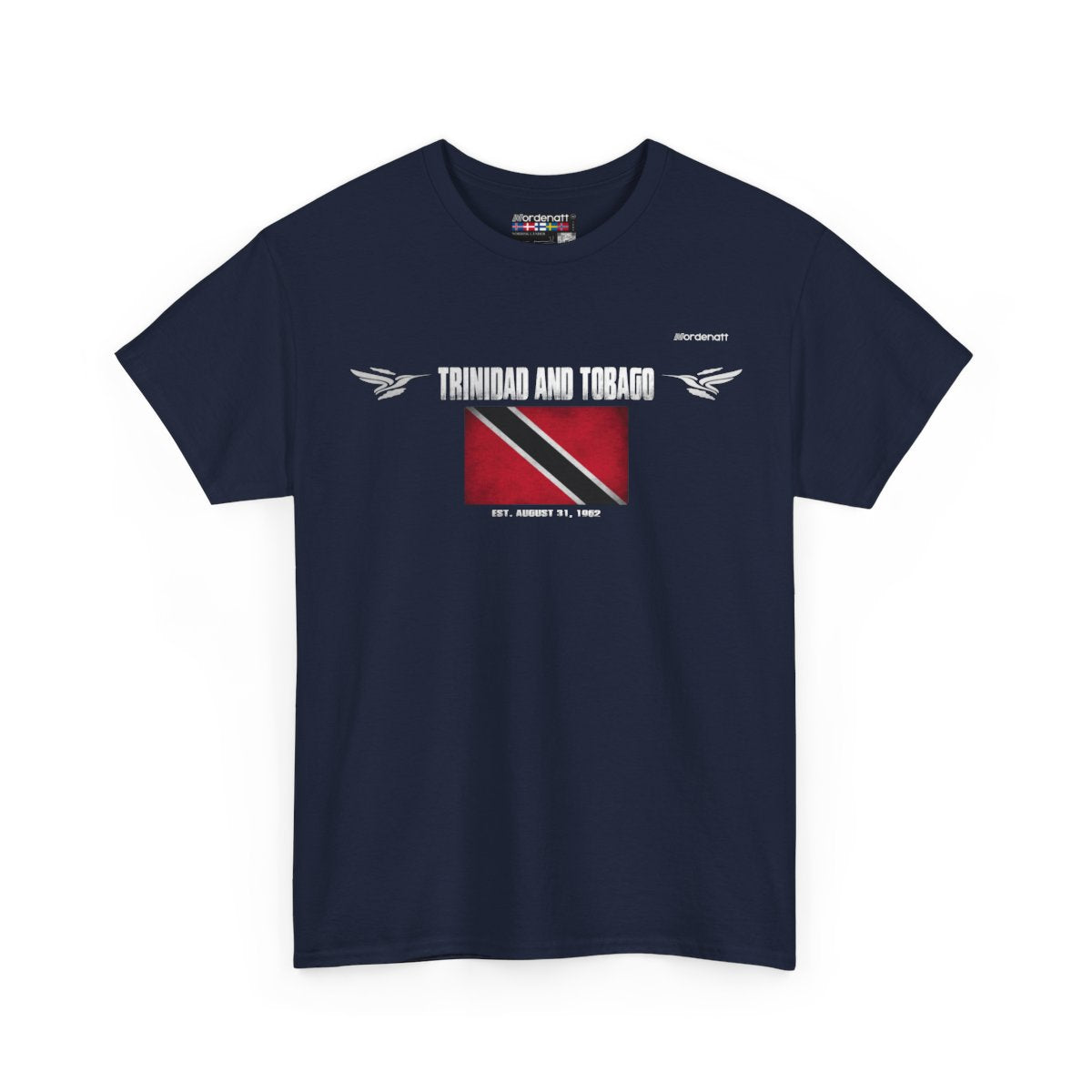 Trinidad And Tobago flag t-shirt in Navy — premium cotton, Nordenatt