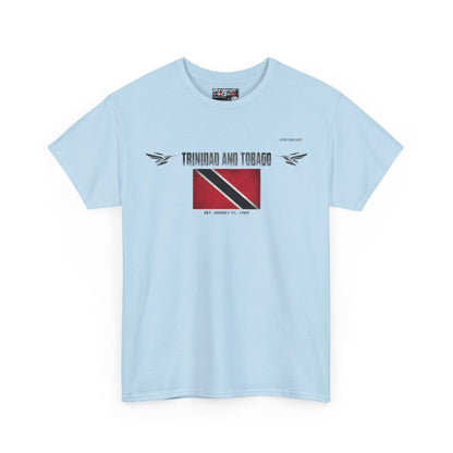 Trinidad And Tobago flag t-shirt in Light Blue — premium cotton, Nordenatt