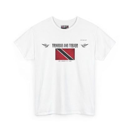 Trinidad And Tobago flag t-shirt in White — premium cotton, Nordenatt
