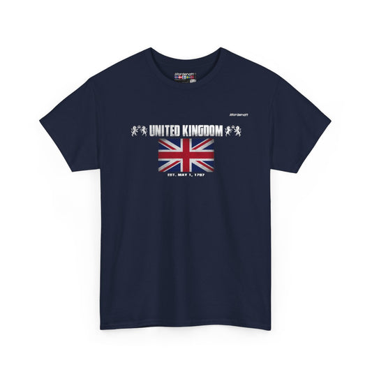 United Kingdom flag t-shirt in Navy — premium cotton, Nordenatt