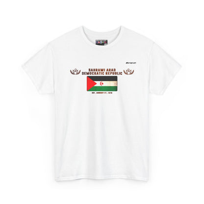 Sahrawi flag t-shirt in White — premium cotton, Nordenatt