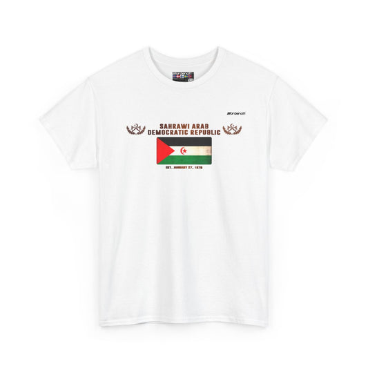 Sahrawi flag t-shirt in White — premium cotton, Nordenatt
