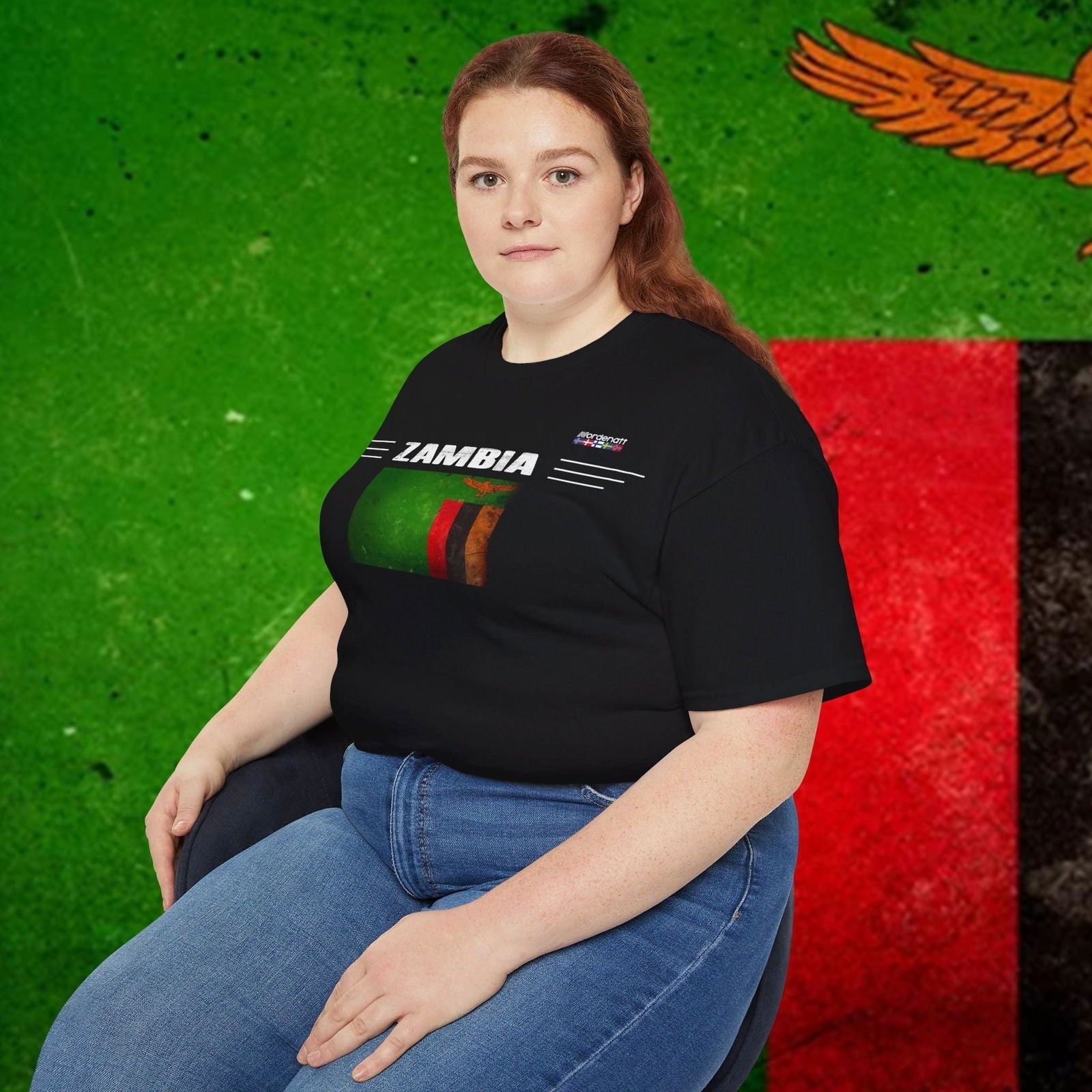 Zambia Premium Heritage Cotton T-Shirt - Nordenatt TM